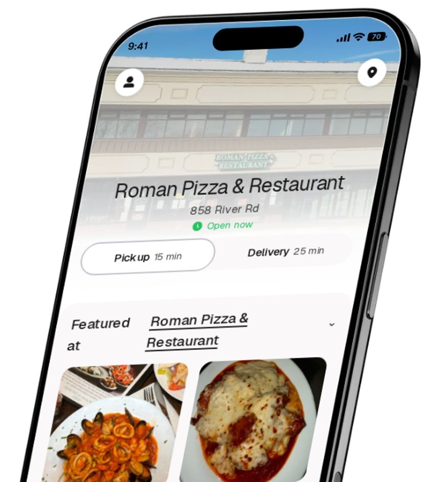Roman Pizza & Restaurant app preview