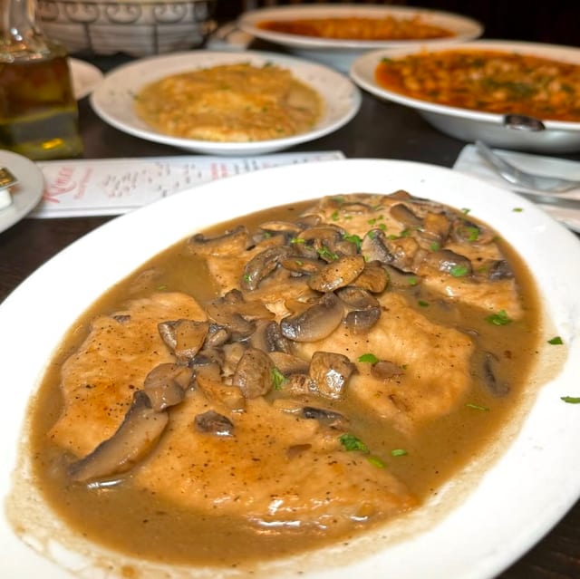 CHICKEN MARSALA.
