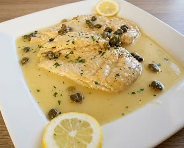 CHICKEN PICCATA.